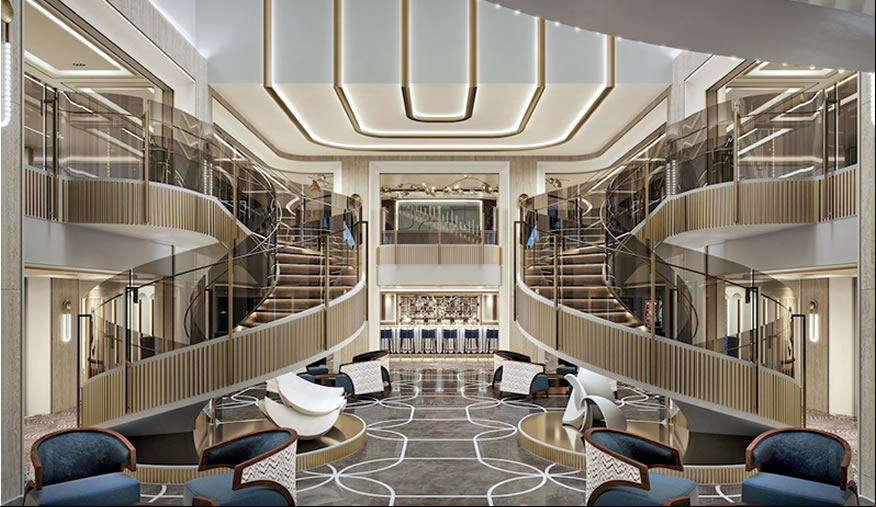 Un primer vistazo al interior de Seven Seas Prestige