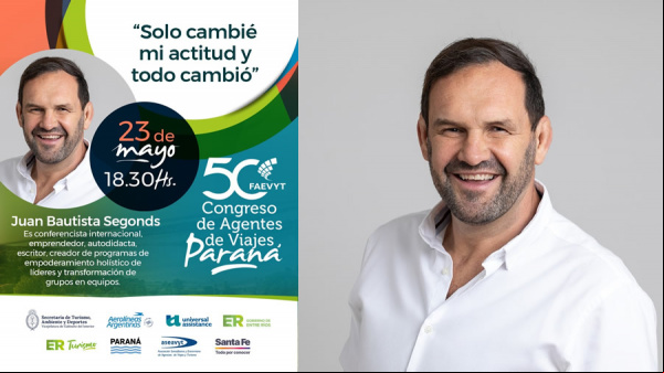 Actitud positiva y visión de futuro: Juan Bautista Segonds en el Congreso de Agentes de Viajes