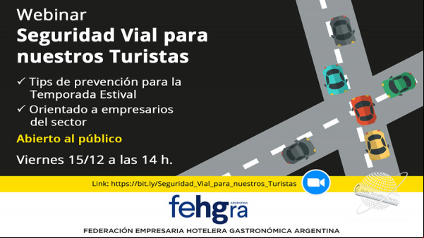 Webinar “Seguridad Vial para nuestros Turistas”