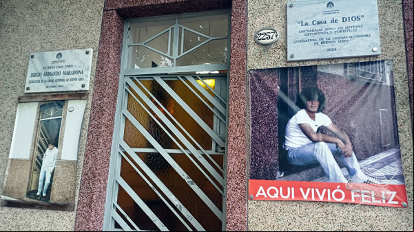 La Casa de D10S, ahora museo, guarda los mejores momentos de Diego Maradona